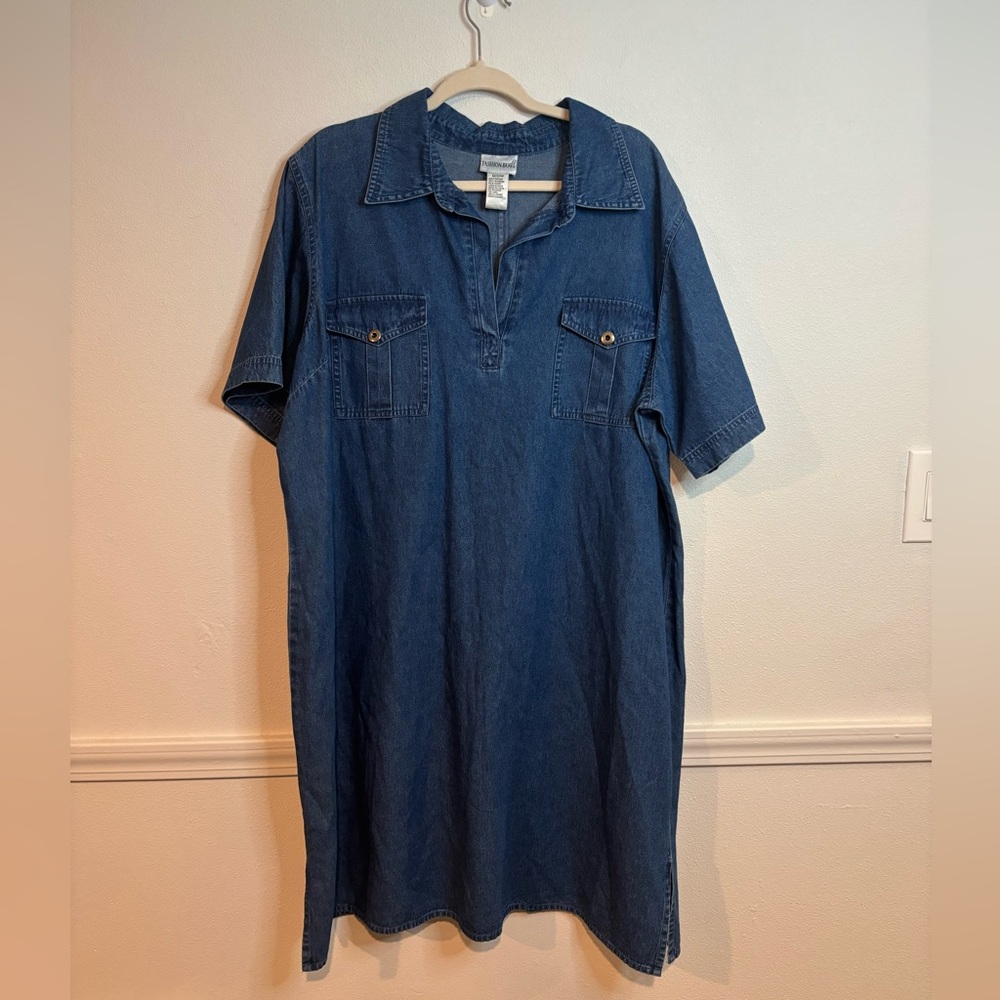 Denim Dress 100% Cotton Plus Size Fashion Bug 22/24